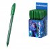 ErichKrause U-108 Stick Original Boligrafo con Capuchon - Punta de 1.0mm - Trazo 0.3mm - Tinta de Baja Viscosidad - Tapa Ventilada - Color Verde (50 uds)