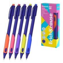 ErichKrause ErgoLine Kids Boligrafo Retractil - Ergonomico para Zurdos - Tinta Azul - Trazo 0.25mm - Colores Surtidos (10 uds) ErichKrause ErgoLine Kids Boligrafo Retractil - Ergonomico para Zurdos - Tinta Azul - Trazo 0.25mm - Colores Surtidos (10 uds)