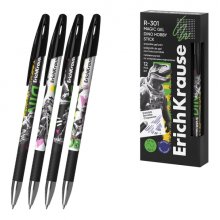 ErichKrause R-301 Magic Gel Stick Dino Hobby Boligrafo Borrable - Modelos Surtidos - Trazo 0.4mm - Tinta de Gel - Resistente al Agua - Secado Rapido - Color Azul (12 uds)