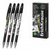ErichKrause R-301 Magic Gel Stick Dino Hobby Boligrafo Borrable - Modelos Surtidos - Trazo 0.4mm - Tinta de Gel - Resistente al Agua - Secado Rapido - Color Azul (12 uds)