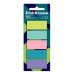 ErichKrause Reef Pack de 5 Blocs de 20 Marcadores de Pagina - Reposicionables - Plastico - 20x45mm - Colores Surtidos