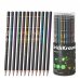 ErichKrause Galactic Lapiz de Grafito - Mina HB - Cuerpo Redondo - Faciles de Difuminar - Colores Surtidos (48 uds)