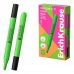 ErichKrause Visioline V-17 light Neon Marcador Fluorescente - Punta Biselada - Trazo de 0.6 a 3.0mm - Color Verde (12 uds)