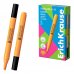 ErichKrause Visioline V-17 light Neon Marcador Fluorescente - Punta Biselada - Trazo de 0.6 a 3.0mm - Color Naranja (12 uds)