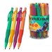 ErichKrause Kiddy Dino Art Portaminas - Mina HB de 2.0mm - Agarre de Goma - Motivo de Dinosaurios - Colores Surtidos (24 uds)