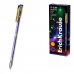 ErichKrause G-Slim Stick Galactic Boligrafo con Capuchon - Punta de 0.5mm - Trazo 0.4mm - Tinta de Gel - Resistente al Agua - Secado Rapido - Tapa Ventilada - Color Azul (12 uds)