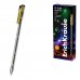 ErichKrause G-Slim Stick Galactic Boligrafo con Capuchon - Punta de 0.5mm - Trazo 0.4mm - Tinta de Gel - Resistente al Agua - Secado Rapido - Tapa Ventilada - Color Negro (12 uds)