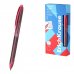 ErichKrause TipFlow Matic Original Boligrafo Retractil - Punta de 0.5mm - Cuerpo Transparente - Trazo 0.4mm - Color Rojo (12 uds)