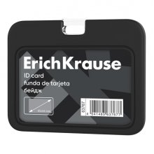 ErichKrause Funda para Tarjeta - Orientacion Horizontal - Silicona - Formato 54x85mm - Color Negro