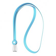 ErichKrause Colgante para Funda de Tarjeta - Silicona - 12mm de Ancho - 40cm de Largo - Color Azul Claro ErichKrause Colgante para Funda de Tarjeta - Silicona - 12mm de Ancho - 40cm de Largo - Color Azul Claro