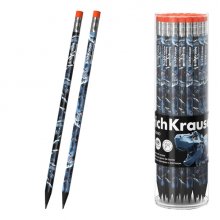 ErichKrause Techno Dino Lapiz de Grafito con Goma de Borrar - Mina HB - Cuerpo Triangular - Colores Surtidos (42 uds)