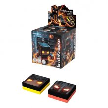 ErichKrause Mine Block Expositor con 60 Gomas de Borrar - PVC Ecologico - Hipoalergenico - No Deja Residuos - No Rasga el Papel - Colores Surtidos