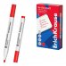 ErichKrause W-170 Light Rotulador para Pizarra Blanca - Facil de Borrar - Punta Conica - Trazo de 2.5mm - Secado Rapido - Cuerpo Triangular - Color Rojo (12 uds)