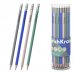 ErichKrause Navy Lapiz de Grafito con Goma de Borrar - Mina HB - Cuerpo Redondo - Colores Surtidos (42 uds)