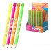 ErichKrause GripLine Neon Expositor con 24 Portaminas - Mina HB de 2.0mm - Agarre Triangular - Sacapuntas Integrado - Ergonomico - Colores Surtidos