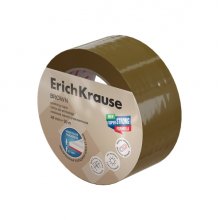 ErichKrause Brown Precinto de Embalar - 50 Metros - Ancho de 48mm - Pelicula de Polipropileno Biorientado - Resistente a la Luz - Color Marron