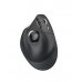 ProtoArc EM05 NL Raton Vertical Trackball Ergonomico Inalambrico - 1600 dpi -  Bluetooth + 2.4Ghz - Bateria Recargable - Multidispositivo - Color Negro y Naranja