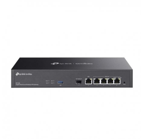 TP-Link Omada ER7406 Router - VPN - 4x1Gbps WAN/LAN - 1Gbps WAN - 1Gbps SFP - Balanceo de Carga - Carcasa de Acero - Gestion Centralizada en la Nube - Color Negro