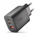 NGS ERA 65W Cargador de Pared Ultrarrapido GaN - 2 USB-C y 1 USB-A - Color Negro