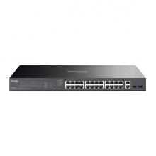 TP-Link Omada ES228GP Switch 28 Puertos - Gestionado - 26xRJ45 PoE+ 1Gbps - 2xSFP 1Gbps - Soporta QOS - 2 Ventiladores Internos - Conmutacion hasta 56Gbps - Carcasa Metalica - Color Negro