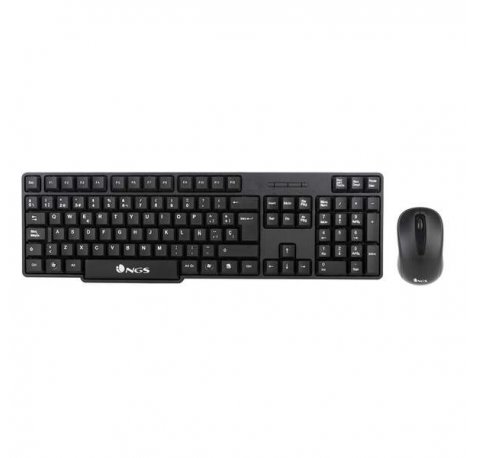 NGS Euphoria Kit Pack Teclado Inalambrico USB + Raton Inalambrico USB 1200dpi 3 Botones - Uso Ambidiestro