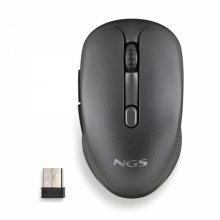 NGS Evo Peep Raton Laser Inalambrico 3200dpi - Conexiones: 2.4 GHz USB-A + Bluetooth 5.1 + Bluetooth 5.1 - 5 Botones - Uso Diestro - Color Negro