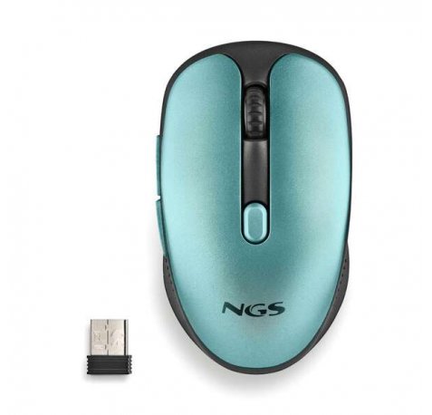 NGS Evo Rust Ice Raton Inalambrico USB 1600dpi - 5 Botones - Recargable - Uso Diestro