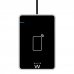 Ewent Lectores de Tarjetas Inteligentes DNIe y NFC - Cable de 0.6m - Sin Contacto - Color Negro