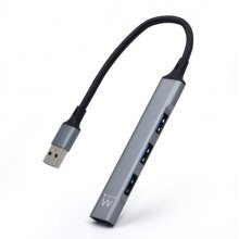 Ewent Hub USB3.2 - 1 USB-A - 1 Puerto USB 3.2 - 3 Puertos USB 2.0