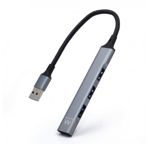Ewent Hub USB3.2 - 1 USB-A - 1 Puerto USB 3.2 - 3 Puertos USB 2.0