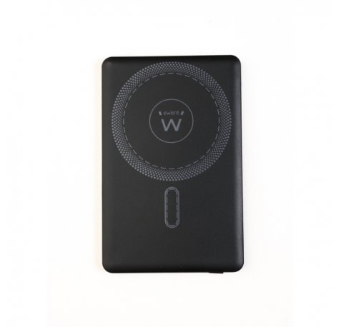 Ewent EW1160 Powerbank Magsafe 5000mAH 20W PD y QC - USB-C - Color Negro