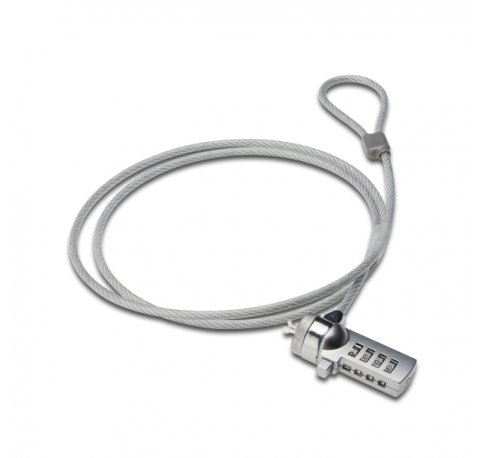 Ewent EW1241 Candado para Portatil con Combinacion - cable 1.5m - Color Plata
