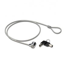 Ewent Cable de Seguridad para Portatil con Llave - 2 Llaves - Cable de Acero - 1.5m de Longitud - Color Acero Ewent Cable de Seguridad para Portatil con Llave - 2 Llaves - Cable de Acero - 1.5m de Longitud - Color Acero