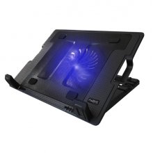 Ewent Soporte para Portatil - Ventilador Grande Silencioso hasta 17" - 2 Puertos USB - Color Negro Ewent Soporte para Portatil - Ventilador Grande Silencioso hasta 17" - 2 Puertos USB - Color Negro
