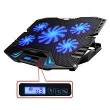Ewent Soporte para Portatil - 5 Ventiladores Silenciosos hasta 17" - 2 Puertos USB - 5 Velocidades de Ventilador - 2 Modos de Enfriamiento - Color Negro Ewent Soporte para Portatil - 5 Ventiladores Silenciosos hasta 17" - 2 Puertos USB - 5 Velocidades de Ventilador - 2 Modos de Enfriamiento - Color Negro