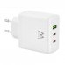 Ewent EW1329 Cargador GaN 65W - 2xUSB-C PD3.0 - 1xUSB-A QC3.0 - Color Blanco
