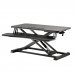 Ewent Soporte Elevador para Monitor - Amplia Superficie de 80x40cm - Altura Ajustable - Resorte de Gas - Bandeja para Teclado - Peso Maximo 15kg - Portatil - 800x615x110mm - Color Negro