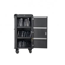 Ewent EW1702 Armario de Carga - 30 Dispositivos - Sistema de Carga Inteligente - USB-C PD 65W -  Color Negro