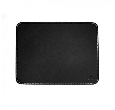 Ewent Alfombrilla para Raton - Rigida - Cuero Sintetico - Base de Goma - 220x180x3mm - Color Negro