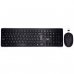 Ewent Pack Teclado + Raton Inalambricos - Receptor USB-A 2.4Hz - 1000dpi - Disposicion Eslovena QWERTZ SI - Incluye Pilas AA/AAA - Teclas Concavas - Alcance hasta 10m - Color Negro