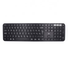 Ewent Teclado Inalambrico - Modo Ahorro de Energia - Disposicion Eslovena QWERTZ SI - 1x Bateria AAA (Incluida) - Alcance hasta 10m - Color Negro