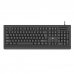 Ewent Teclado con Cable USB - Disposicion Portuguesa QWERTY PT - Cable de 1.5m - Plug and Play - Color Negro