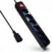 Ewent Regleta con 6 Tomas Tipo L/F (Schuko) para SAI - Proteccion contra Sobretension - Proteccion Infantil - Interruptor On/Off - Enchufe Vde - Cable de 1.5m - Color Negro