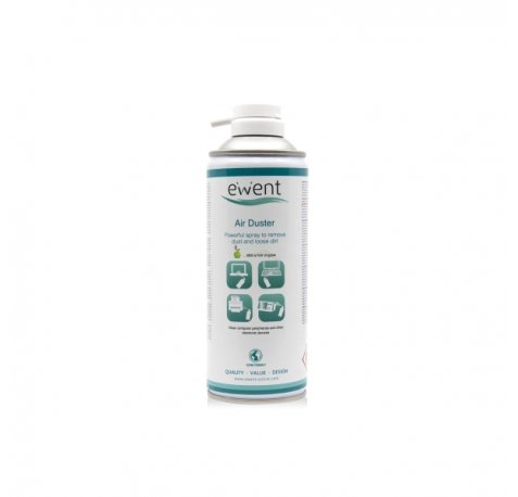 Ewent Spray de Aire Comprimido - Aroma a Manzana - Aplicador para Zonas Dificiles - Color Transparente