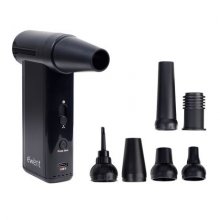 Ewent Pistola de Aire Comprimido - Aspirador, Bomba de Vacio e Inflador - 8 Velocidades -130000 RPM  - Bateria de 5000mah - Color Negro