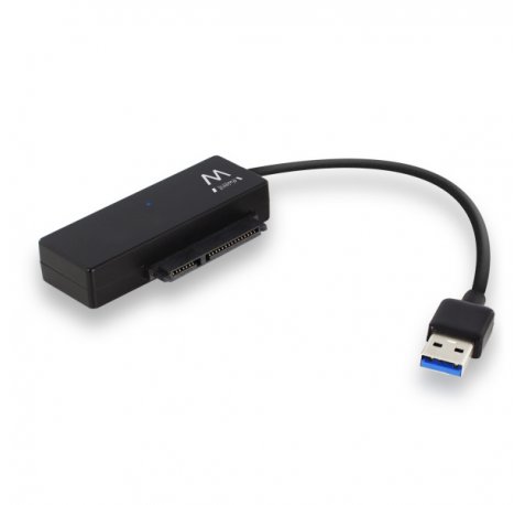 Ewent Cable Adaptador SATA a USB-C - USB-C 3.1 Gen1 - SSD/HDD de 2.5/3.5" - ABS de Alta Resistencia - Indicador LED - Color Negro