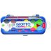 Giotto Pack de 12 Acuarelas Mini 23mm. - Colores Luminosos - Evita la Dispersion del Agua