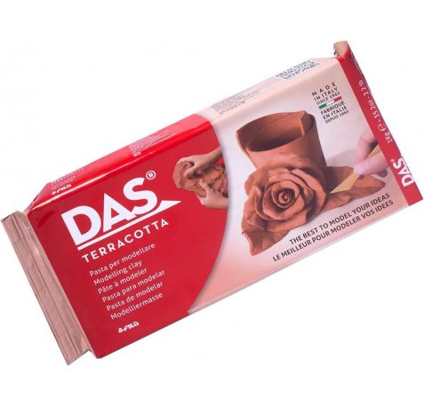 Das Pasta para Modelar - 1kg - Facil de Trabajar - Seca al Aire - Color Terracota