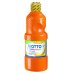 Giotto School Paint Tempera - 500ml - Lista para el Uso - Super Lavable - Botella Bio Pet - Color Naranja