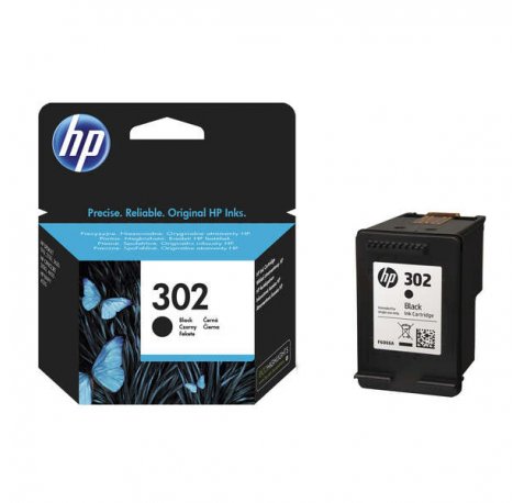 HP 302 Negro Cartucho de Tinta Original - F6U66AE